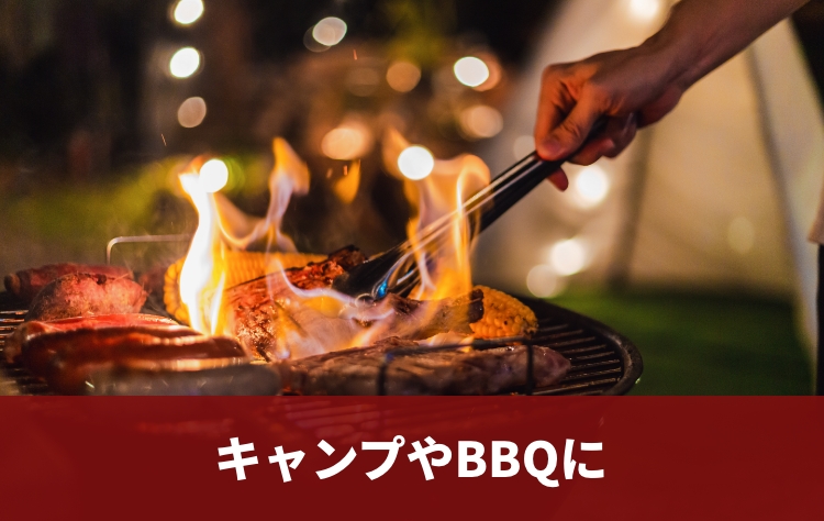 キャンプやBBQに